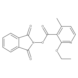 1,3-dioxo-2,3-dihydro-1H-isoindol-2-yl 2-ethoxy-4-methylpyridine-3-carboxylate结构式