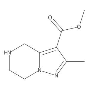methyl 2-methyl-4H,5H,6H,7H-pyrazolo[1,5-a]pyrazine-3-carboxylate Structure