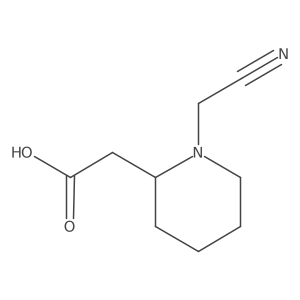 2-Piperidineacetic acid, 1-(cyanomethyl)-, (2R)-结构式