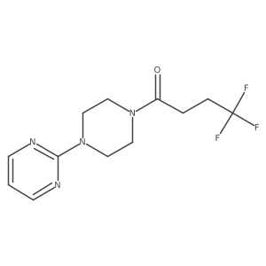 4,4,4-Trifluoro-1-[4-(pyrimidin-2-yl)piperazin-1-yl]butan-1-one Structure