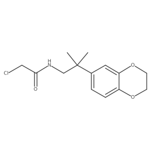 2-Chloro-N-[2-(2,3-dihydro-1,4-benzodioxin-6-yl)-2-methylpropyl]acetamide结构式