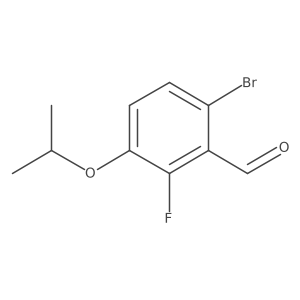 6-Bromo-2-fluoro-3-isopropoxybenzaldehyde结构式