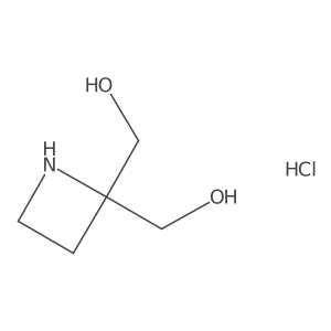 [2-(Hydroxymethyl)azetidin-2-yl]methanol;hydrochloride Structure