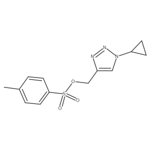 (1-cyclopropyl-1H-1,2,3-triazol-4-yl)methyl 4-methylbenzene-1-sulfonate Structure
