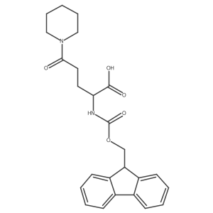 Fmoc-5-oxo-5-(piperidin-1-yl)-L-Norvaline结构式