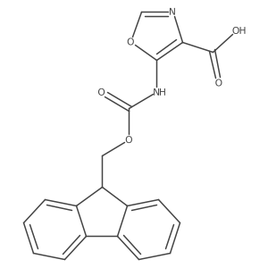 5-({[(9H-fluoren-9-yl)methoxy]carbonyl}amino)-1,3-oxazole-4-carboxylic acid Structure
