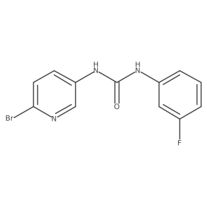1-(6-Bromopyridin-3-yl)-3-(3-fluorophenyl)urea结构式