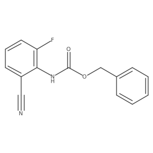 benzyl N-(2-cyano-6-fluorophenyl)carbamate结构式