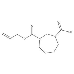1-[(Prop-2-en-1-yloxy)carbonyl]azepane-3-carboxylic acid Structure