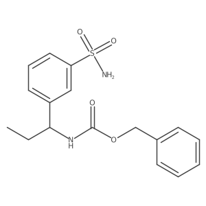 benzyl N-[1-(3-sulfamoylphenyl)propyl]carbamate结构式