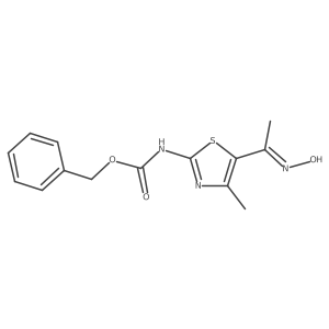 benzyl N-{5-[1-(hydroxyimino)ethyl]-4-methyl-1,3-thiazol-2-yl}carbamate Structure