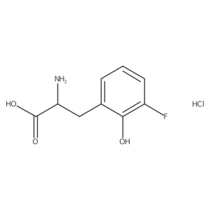 2-Amino-3-(3-fluoro-2-hydroxyphenyl)propanoic acid hydrochloride Structure