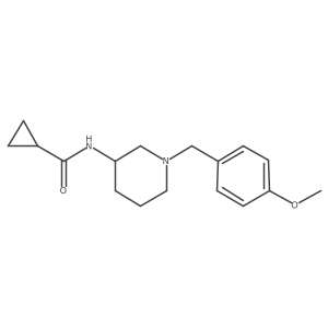N-{1-[(4-methoxyphenyl)methyl]piperidin-3-yl}cyclopropanecarboxamide Structure