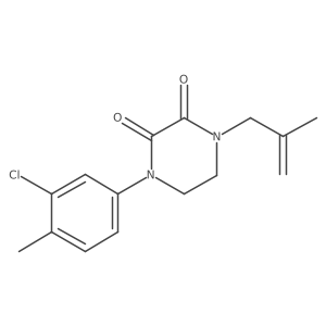 1-(3-Chloro-4-methylphenyl)-4-(2-methylprop-2-enyl)piperazine-2,3-dione Structure