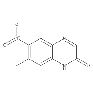 7-Fluoro-6-nitroquinoxalin-2(1H)-one Structure