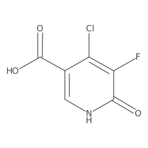 4-Chloro-5-fluoro-1,6-dihydro-6-oxo-3-pyridinecarboxylic acid结构式