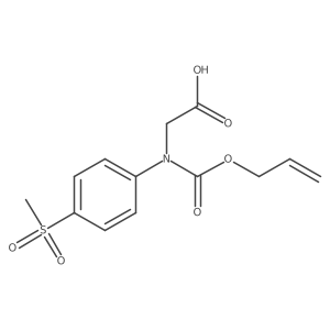 2-[(4-Methanesulfonylphenyl)[(prop-2-en-1-yloxy)carbonyl]amino]acetic acid结构式