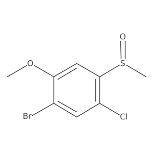 1-Bromo-5-chloro-2-methoxy-4-(methylsulfinyl)benzene结构式