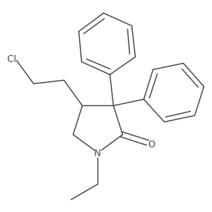 4-(2-Chloroethyl)-1-ethyl-3,3-diphenylpyrrolidin-2-one Structure