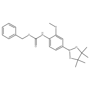 benzyl N-[2-methoxy-4-(4,4,5,5-tetramethyl-1,3,2-dioxaborolan-2-yl)phenyl]carbamate结构式