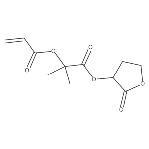 2-Methyl-1-oxo-1-((2-oxotetrahydrofuran-3-yl)oxy)propan-2-yl acrylate结构式