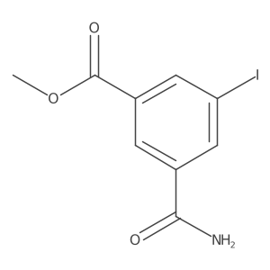 Methyl 3-carbamoyl-5-iodobenzoate Structure