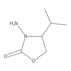 (S)-3-amino-4-isopropyloxazolidin-2-one结构式