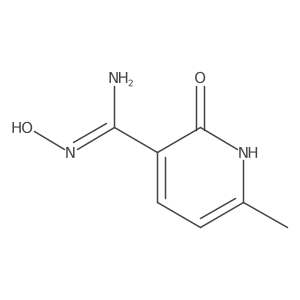 N-Hydroxy-6-methyl-2-oxo-1,2-dihydro-pyridine-3-carboxamidine结构式