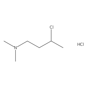 3-Chloro-N,N-dimethyl-butylamine Hydrochloride结构式