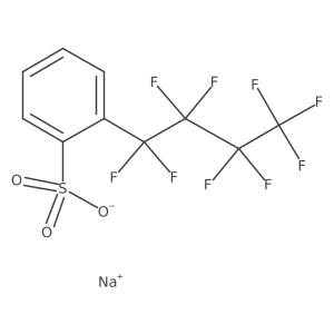 (Perfluorobutyl)benzenesulfonic acid sodium salt结构式