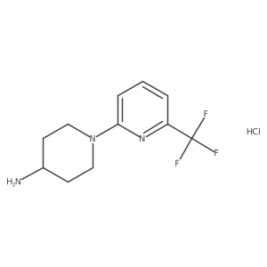 1-(6-(Trifluoromethyl)pyridin-2-yl)piperidin-4-amine xhydrochloride结构式