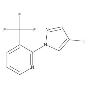 2-(4-Iodopyrazol-1-yl)-3-trifluoromethylpyridine结构式