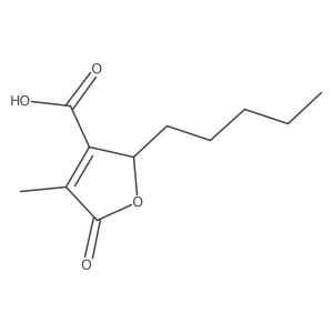 (2R)-4-methyl-5-oxo-2-pentyl-2H-furan-3-carboxylic acid Structure