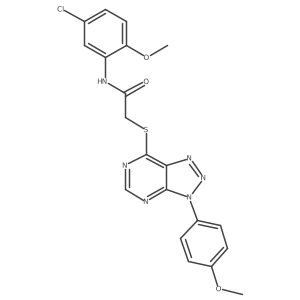 N-(5-chloro-2-methoxyphenyl)-2-((3-(4-methoxyphenyl)-3H-[1,2,3]triazolo[4,5-d]pyrimidin-7-yl)thio)acetamide Structure