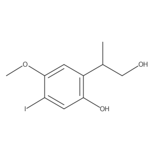 2-(1-Hydroxypropan-2-yl)-5-iodo-4-methoxyphenol Structure