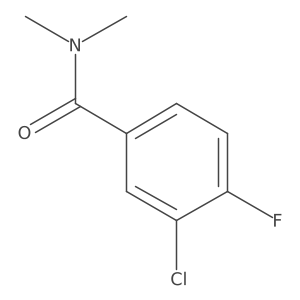 3-Chloro-4-fluoro-n,n-dimethylbenzamide Structure