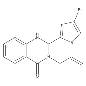 2-(4-Bromothiophen-2-yl)-3-prop-2-enyl-1,2-dihydroquinazolin-4-one Structure