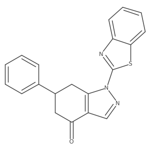1-(1,3-benzothiazol-2-yl)-6-phenyl-1,5,6,7-tetrahydro-4H-indazol-4-one Structure