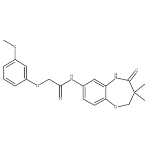 N-(3,3-dimethyl-4-oxo-2,3,4,5-tetrahydrobenzo[b][1,4]oxazepin-7-yl)-2-(3-methoxyphenoxy)acetamide Structure