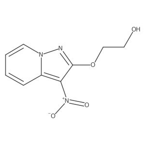 2-((3-Nitropyrazolo(1,5-a)pyridin-2-yl)oxy)ethanol结构式