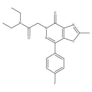 N,N-diethyl-2-(7-(4-fluorophenyl)-2-methyl-4-oxothiazolo[4,5-d]pyridazin-5(4H)-yl)acetamide Structure