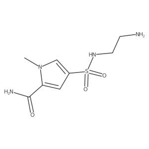 4-[(2-aminoethyl)sulfamoyl]-1-methyl-1H-pyrrole-2-carboxamide Structure