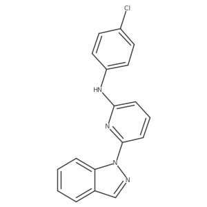 (4-Chloro-phenyl)-(6-indazol-1-yl-pyridin-2-yl)-amine结构式