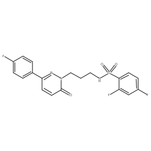 2,4-difluoro-N-(3-(3-(4-fluorophenyl)-6-oxopyridazin-1(6H)-yl)propyl)benzenesulfonamide Structure