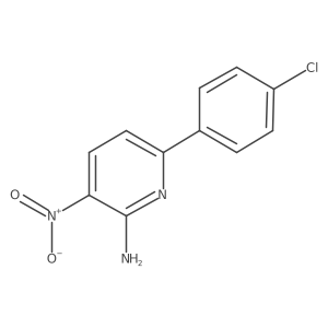 6-(4-Chlorophenyl)-3-nitropyridin-2-ylamine结构式