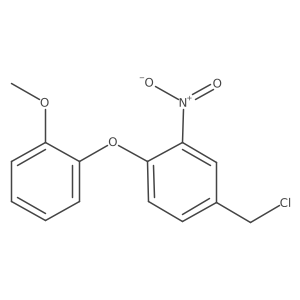 4-(Chloromethyl)-1-(2-methoxyphenoxy)-2-nitrobenzene Structure
