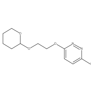 3-Iodo-6-[2-[(tetrahydro-2H-pyran-2-yl)oxy]ethoxy]pyridazine结构式