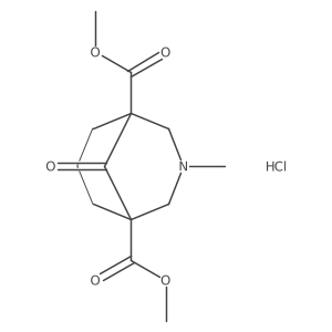Dimethyl 3-methyl-9-oxo-3-azabicyclo[3.3.1]nonane-1,5-dicarboxylate hydrochloride结构式