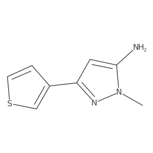 1-Methyl-3-(thiophen-3-yl)-1H-pyrazol-5-amine Structure