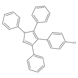 4-(4-chlorophenyl)-1,3,5-triphenyl-1H-Pyrazole Structure